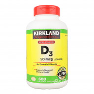 Kirkland Signature Extra Strength D3 50mcg 600 softgels 